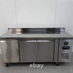 Commercial Bench Freezer 3 Door Prep Counter Service Polar DL917