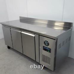 Commercial Bench Freezer 3 Door Prep Counter Service Polar DL917