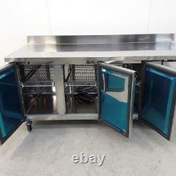 Commercial Bench Freezer 3 Door Prep Counter Service Polar DL917