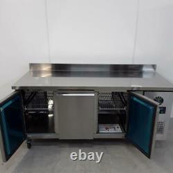 Commercial Bench Freezer 3 Door Prep Counter Service Polar DL917