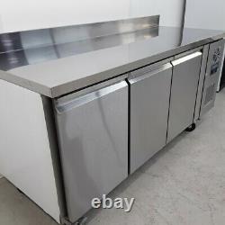 Commercial Bench Freezer 3 Door Prep Counter Service Polar DL917