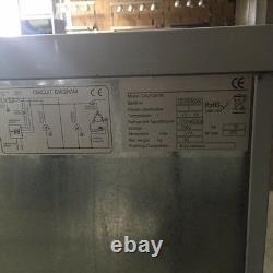 Commercial Double 2 Door Refrigerated Steel Counter Fridge With Steel Work Top