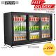Commercial Sliding Triple Door Bottle Cooler Drinks Chiller Wine Beer Fridge