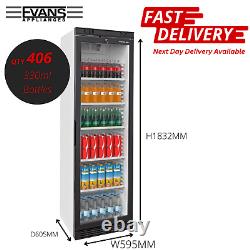 Commercial Upright Single Door Tall Display Chiller Drinks Fridge