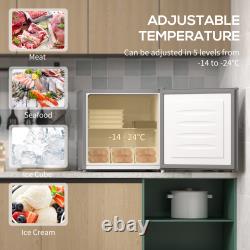 Compact Mini Freezer Small Freezer with Reversible Door for Bedrooms