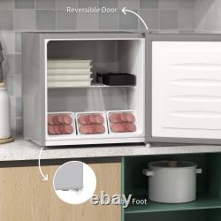 Compact Mini Freezer Small Freezer with Reversible Door for Bedrooms