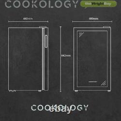 Cookology BC96BK 48cm Glass Door Beverage Cooler in Black