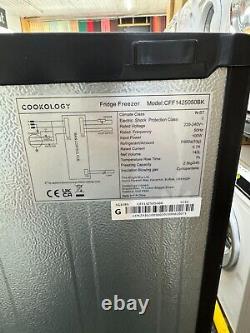 Cookology CFF1425050BK 50/50 Static 142L Freestanding Fridge Freezer Black EH41