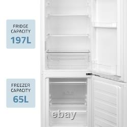 Cookology Fridge Freezer 262L Freestanding 55cm 2 Door White CFF262WH