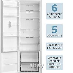 Cookology Larder Fridge 362L Large Capacity Tall Freestanding White CTFR362WH