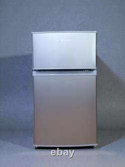 Cookology Silver Fridge Freezer 48cm Freestanding Undercounter 2 Door