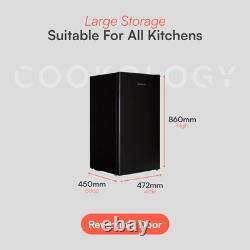 Cookology Under Counter Fridge 93L Freestanding 47cm & Chiller Black UCIF93BK