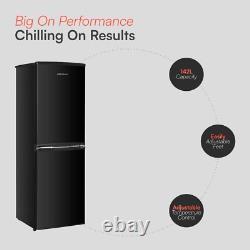 DENT Cookology 50/50 Fridge Freezer 142L Freestanding 48cm Black CFF1425050BK-A1