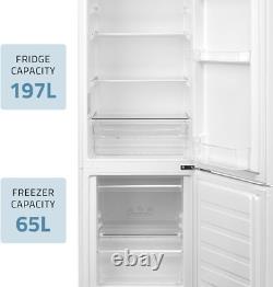 DENT Cookology Fridge Freezer 262L Freestanding 2 Door-White CFF262WH-NO BOX-JP