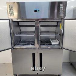 Double Door Freezer Commercial Stable Door Stainless Steel Polar CW196