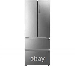 Ex-Display-HAIER HFR5719ENMP Fridge Freezer- Platinum Inox- COLLECTION