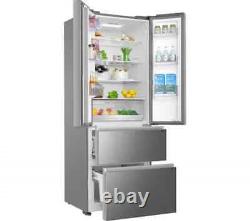 Ex-Display-HAIER HFR5719ENMP Fridge Freezer- Platinum Inox- COLLECTION