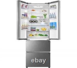 Ex-Display-HAIER HFR5719ENMP Fridge Freezer- Platinum Inox- COLLECTION