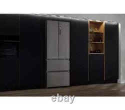 Ex-Display-HAIER HFR5719ENMP Fridge Freezer- Platinum Inox- COLLECTION