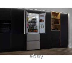 Ex-Display-HAIER HFR5719ENMP Fridge Freezer- Platinum Inox- COLLECTION