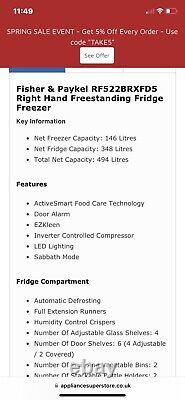 Fisher paykel fridge freezer