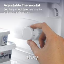 Freestanding Under Counter Fridge, 113 Litre, 55 cm Wide, Black, Igenix IG155B