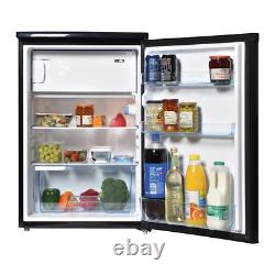 Freestanding Under Counter Fridge, 113 Litre, 55 cm Wide, Black, Igenix IG155B