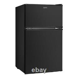 Freestanding Under Counter Fridge Freezer, Black, Igenix IG347FFB