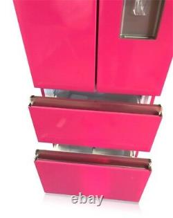 French style slim Pink shade range 4 door fridge freezer Bespoke colour
