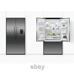 Fridge Freezer Fisher & Paykel RF540ADUB6 Black Steel Freestanding Fridge Freez