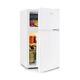 Fridge Freezer Freestanding 2 Door Food Ice Drinks Cooler Bar Storage 87l White