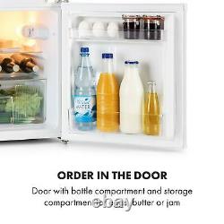 Fridge Freezer Freestanding 2 Door Food Ice Drinks Cooler Bar Storage 87L White