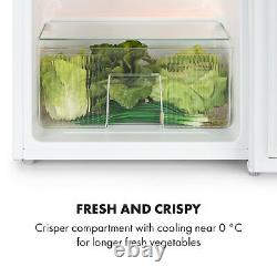 Fridge Freezer Freestanding 2 Door Food Ice Drinks Cooler Bar Storage 87L White