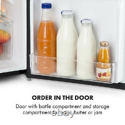 Fridge Freezer Freestanding Food Drinks Ice Cooler Storage Bar 2 Door 87L Black