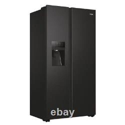 Fridge Freezer Haier HSOBPIF9183 Freestanding Frost Free American Style Black