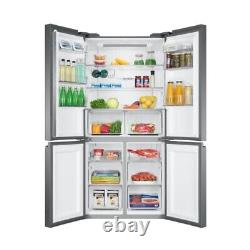 Fridge Freezer Haier HTF-540DGG7 4 Door Freestanding Silver Frost Free 528L