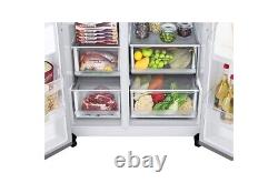 Fridge Freezer LG GSLV70PZTF Freestanding Silver American Style 635L Plumbed