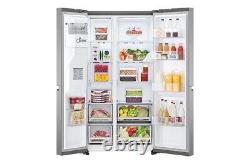 Fridge Freezer LG GSLV70PZTF Freestanding Silver American Style 635L Plumbed