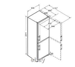 Fridge Freezer Liebherr 340L 50/50 Freestanding Fridge Freezer Black CNbs3915