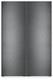Fridge Freezer Liebherr Xrfbd5220 Freestanding Side By Side Black Steel Nofrost