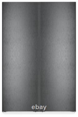 Fridge Freezer Liebherr XRFbd5220 Freestanding Side By Side Black Steel NoFrost