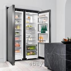 Fridge Freezer Liebherr XRFbd5220 Freestanding Side By Side Black Steel NoFrost