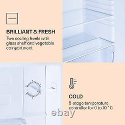 Fridge Freezer Refrigerator Compact Free Standing Home City Design Door 88 L