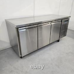 Fridge/Freezer Triple 3 Door Counter 314L Stainless Kitchen Catering Commerci