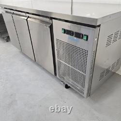 Fridge/Freezer Triple 3 Door Counter 314L Stainless Kitchen Catering Commerci