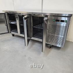 Fridge/Freezer Triple 3 Door Counter 314L Stainless Kitchen Catering Commerci