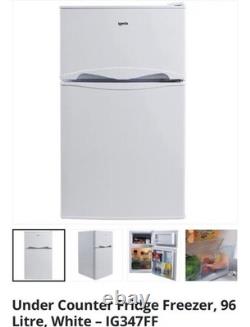 Fridge Freezer Under Counter 96 Litre, Reversible Door, Igenix IG374FF