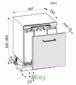 Fridge Liebherr UIK1514 Integrated Under Counter Fridge with Ice Box White F