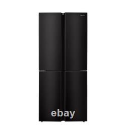 Fridgemaster 427 Litre Four Door American Fridge Freezer Black MQ79394EB