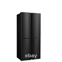 Fridgemaster 427 Litre Four Door American Fridge Freezer Black MQ79394EB